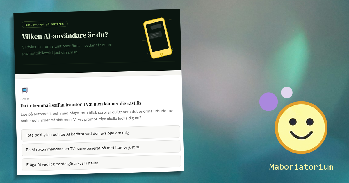 💬 Sätt prompt på tillvaron